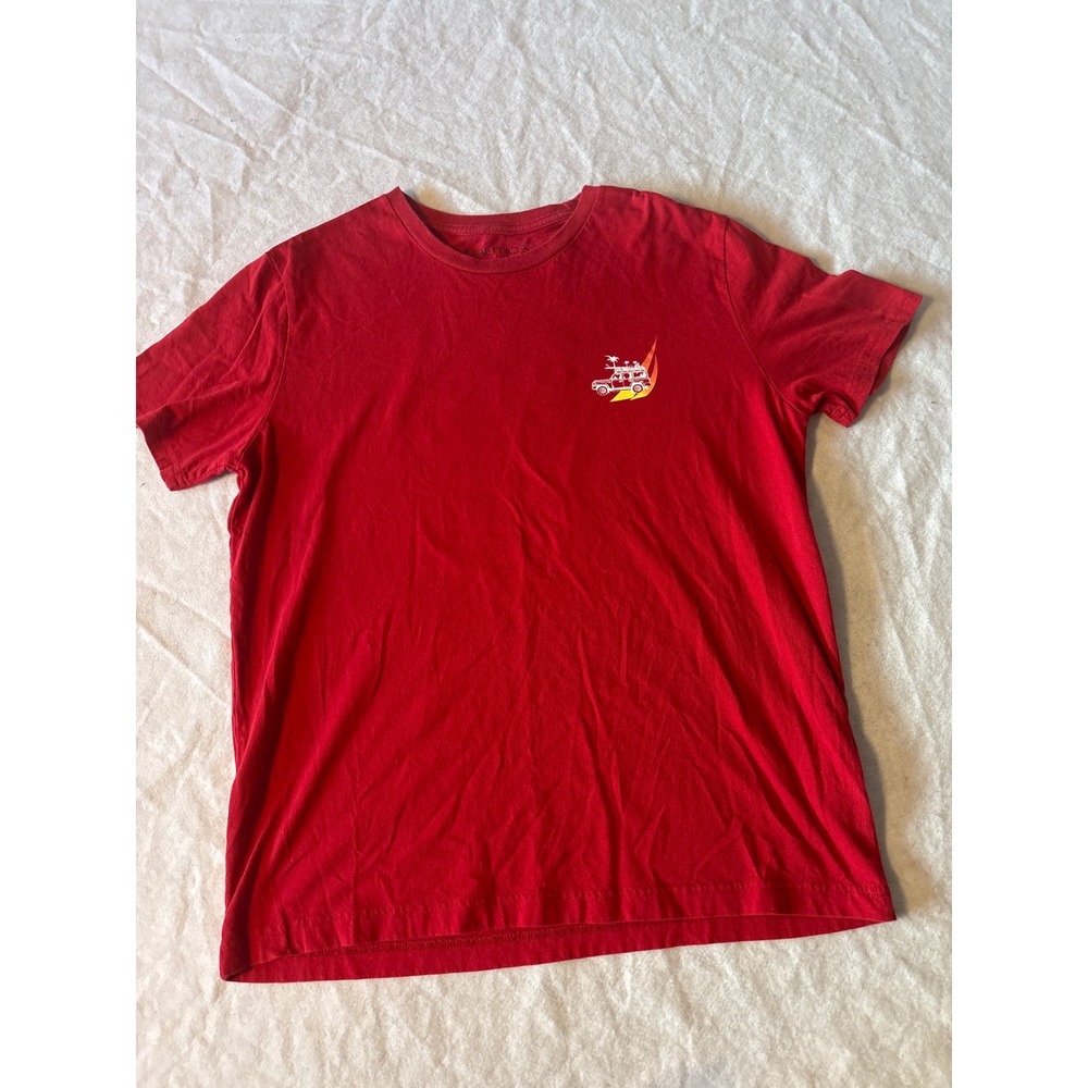 Nautica T-Shirt Mens Medium Red  Surf & Chill Graphic Tee 3482